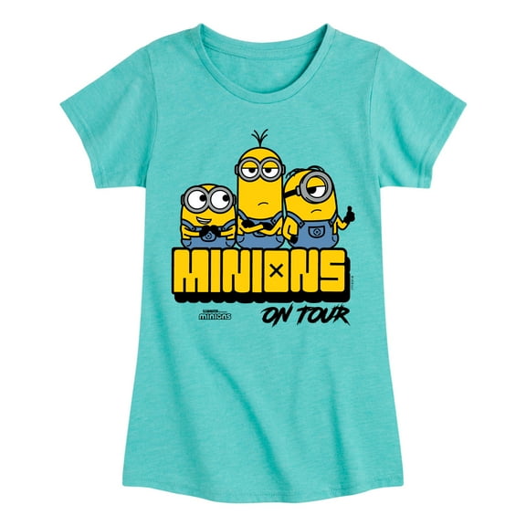 Despicable Me Minions - Minions On Tour - Toddler & Youth Girls Short Sleeve Graphic T-Shirt