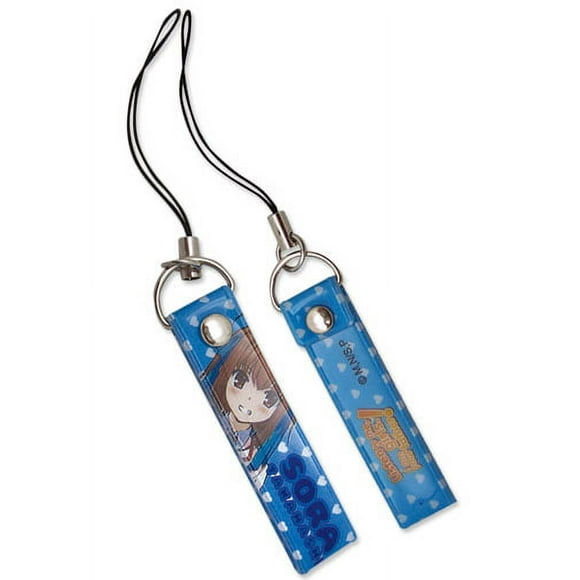 Cell Phone Charm - Listen to Me - New Sora Blue Anime Licensed ge17045