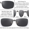 thumbnail image 3 of Gafas de sol Clip On CAXMAN JESSIEDANTON con lente gris polarizada, 3 of 6