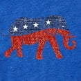 thumbnail image 2 of CafePress - Glitter Print Republican El - Cute Infant Baby Football Bodysuit, 2 of 3