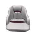 thumbnail image 2 of Seamander S1040 series Premier Pontoon Furniture Bucket Seat, Captain Seat, Colors, Gray/Burgundy, 2 of 5