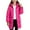 Hot Pink, variant on Girls Heavyweight Jackets with Hood Thickened Cotton Mid Length Warm Coat Zip-up Winter Puffy Outerwear Overcoat (14-15 Years, Purple)