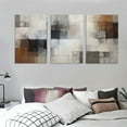 thumbnail image 3 of ONETECH Abstract Canvas Wall Art Pictures Prints for Living Room Bedroom Decor Large Contemporary Gray Artwork Office Kitchen Nursery Home Decoration Framed Kitchen Decor Sense 12''x16''X3 Panels, 3 of 4