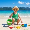 thumbnail image 4 of Elutong Toddler Boy Summer Clothes, 1-6T Boy Summer Cotton Outfits Sleeveless Dinosaurs Shorts Set, 4 of 7