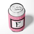 thumbnail image 4 of Letter E Monogram - Pink Black Polka Dots Can or Bottle Hugger, 4 of 5