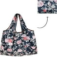 thumbnail image 5 of Wrapables Eco-Friendly Large Nylon Reusable Shopping Bags (Set of 3), Rose Garden, 5 of 7