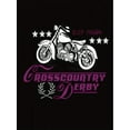 thumbnail image 2 of Camiseta informal de cuello redondo para mujer, con estampado geométrico de motociclismo y cross country, 100 % algodón, elasticidad media, manga corta para todo el año, cómoda camiseta de verano, ide, 2 of 6