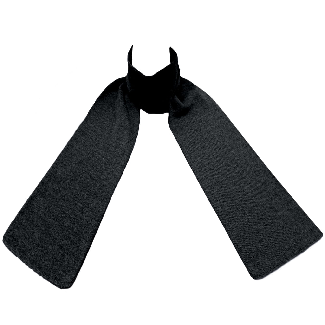 Couver Soft Winter Sports Unisex Knitted Outdoor Scarf, Charcoal, Solid