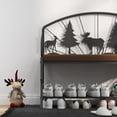 thumbnail image 6 of Industrial Shoe Rack Bench for Entryway, Rustic Upholstered Storage Bench with Shelves, Space-Saving for Small Spaces, 6 of 9