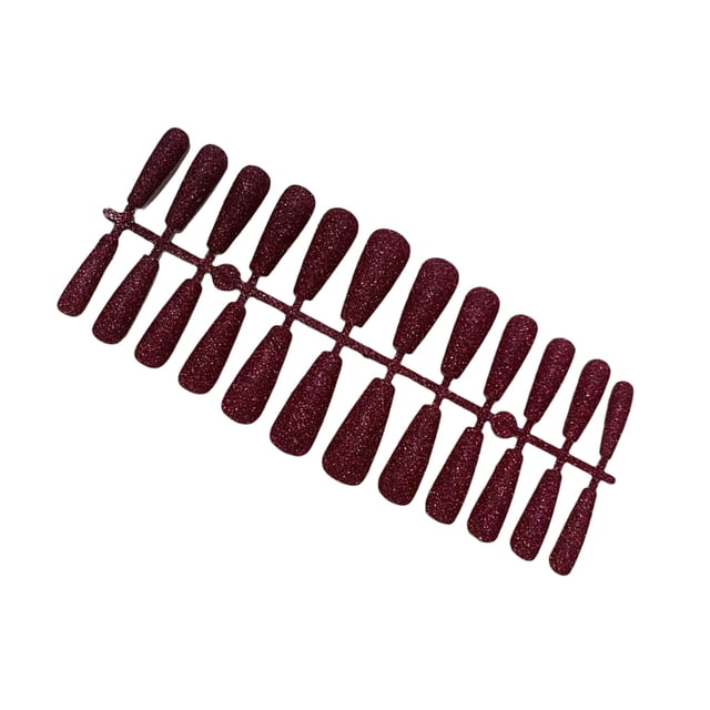 Soidarity Presione el diseño de uñas postizas Parche de manicura artificial Decoraciones terminadas Pulido Profesional Chica Herramientas de belleza para Arte de uñas Rosa roja Soidarity CE012360-03B