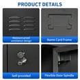 thumbnail image 6 of Metal Lockers With Lock for Employees,Storage Locker Cabinet for Home Gym Office School Garage,Gray, 6 of 16
