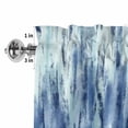 thumbnail image 4 of Navy Blue Vintage Rod Pocket Curtain Valance, Stripes Painting Retro Abstract Art Farmhouse Window Valance for Living Room, Bedroom, Kitchen 60"W x 18"L, 4 of 9
