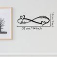 thumbnail image 7 of Unique Heart Metal Wall Decor Art Mother's Day Sign Metal Wall Art Infinity Love Heart Wall Hanging Geometric Ornaments Gifts for Mom Home Decor Bedroom Living Room Decoration, 7 of 7