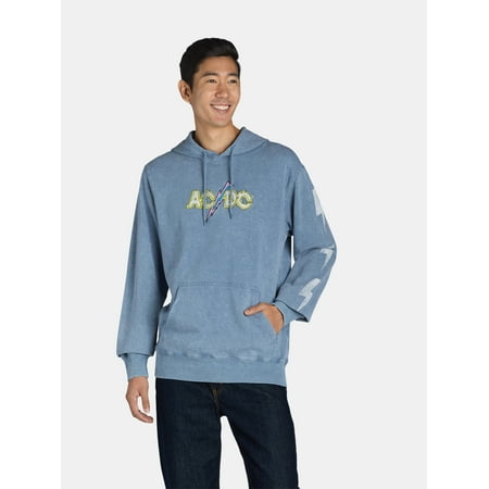 AC/DC Men's and Big Men's Graphic Hoodie Sweatshirt, Size XS-3XL
