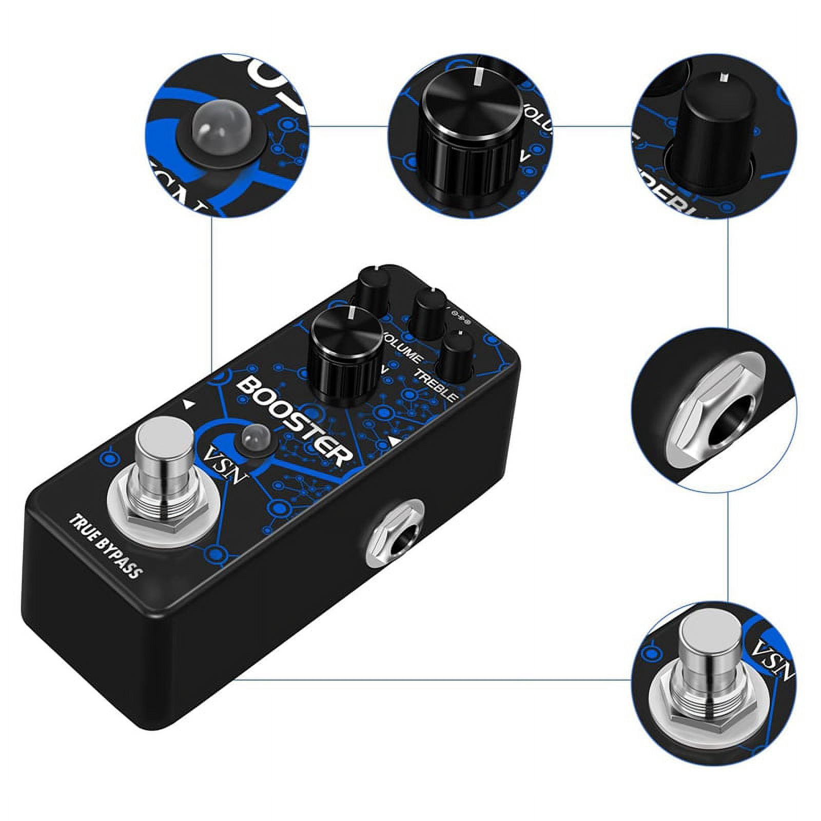Guitar Booster Effect Pedal Analog Boost Effects Pedals for Electric Guitar Mini Boost Pedals True Bypass