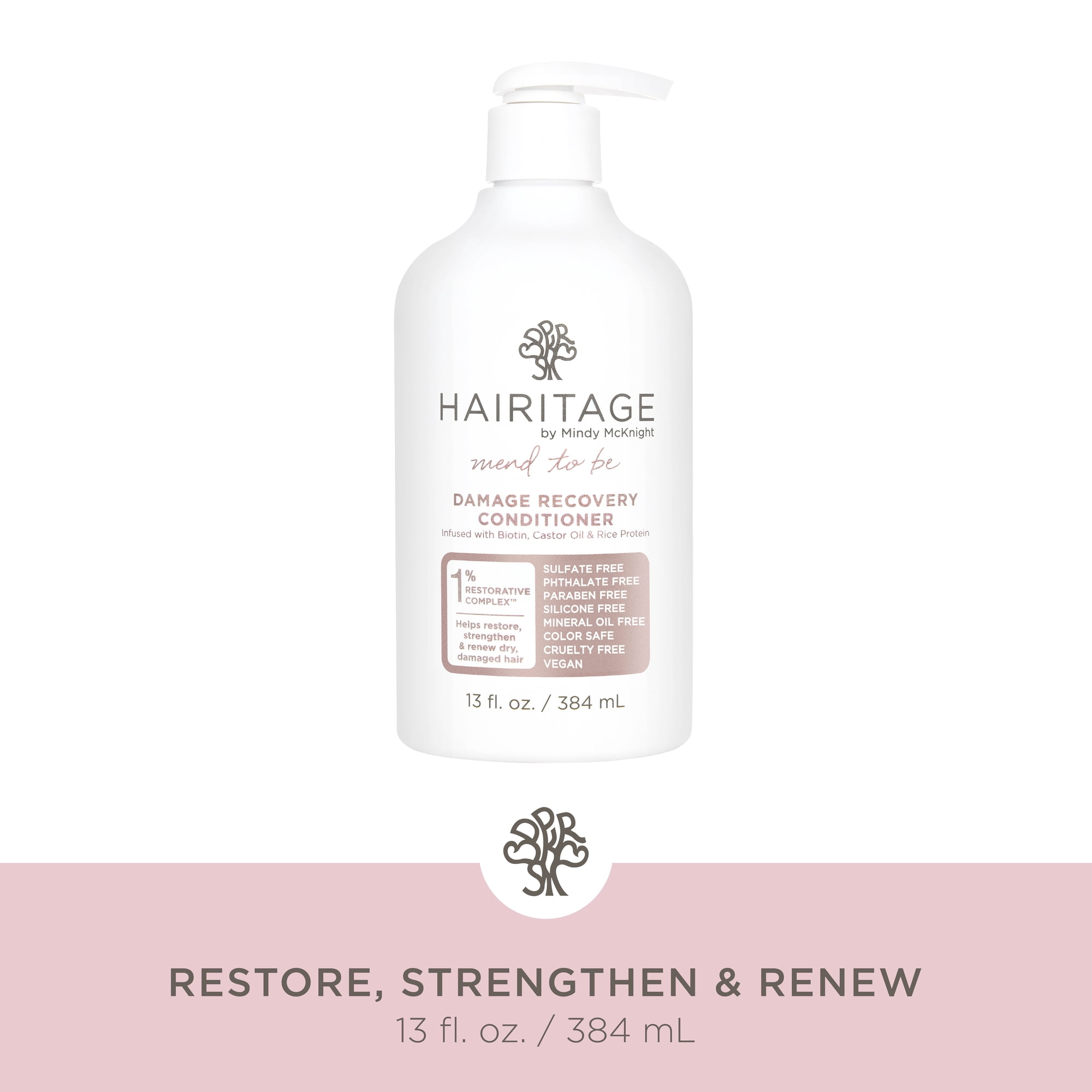 Hairitage Damage Recovery Deep Conditioner Treatment with Biotin, 13 fl oz