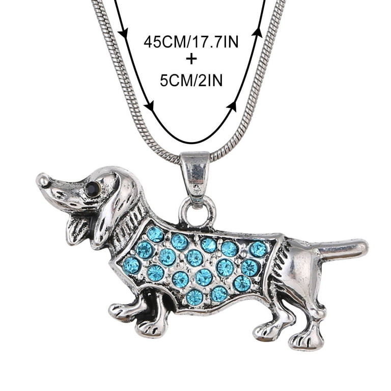 Necklace for Women Teen Girls Clearance Dachshund Weenie Dog Breed