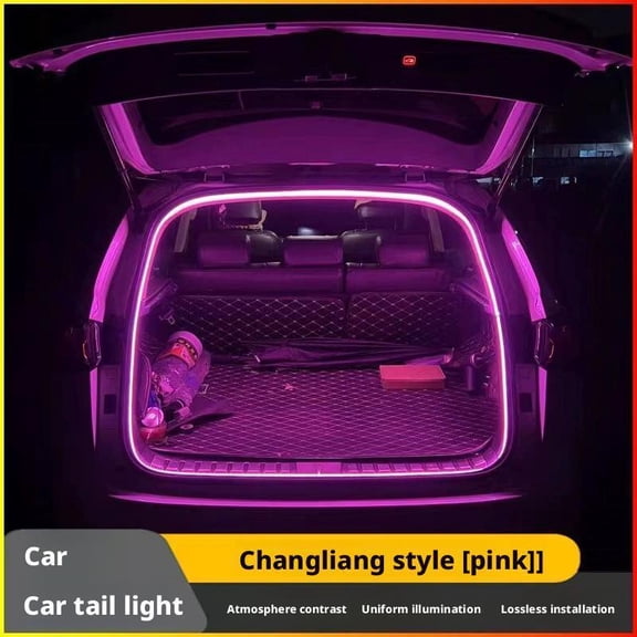 Rear Trunk LED Light Bar Strips: Bendable, 360° Illumination, Synchronous Light, PVC   LED, for Car Trunk