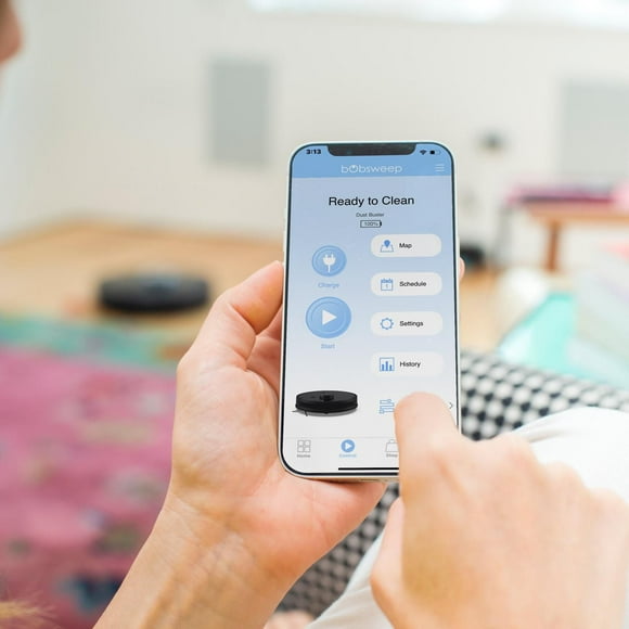 bObsweep PetHair SLAM Wi-Fi Connected Robot Vacuum and Mop in Jet