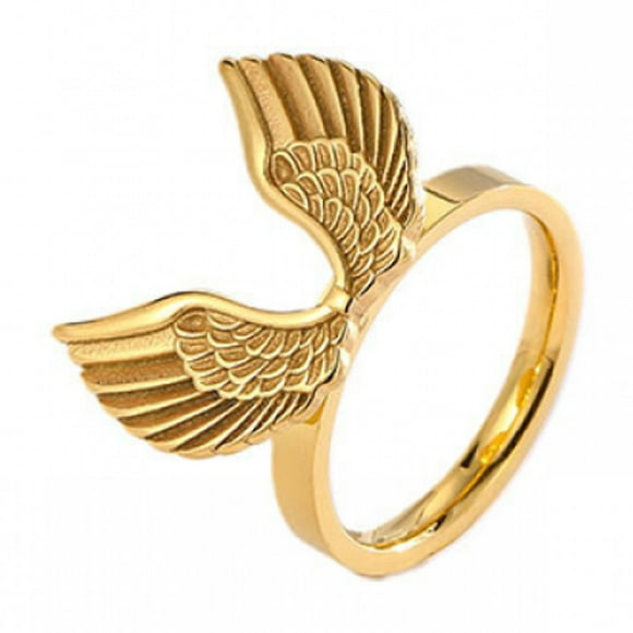 (Gift Of K) Personality Angel Wings Ring Female
