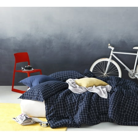 Navy Art Glass Frame - BYB Classic Frame Navy Comforter