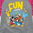 thumbnail image 3 of Disney Jr - Fun Starts Here  - Toddler & Youth Girls Raglan Graphic T-Shirt, 3 of 5