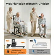 VOCIC Portable Electric Chair Lift, Rolling Design with Stabilized Base, 350 lbs