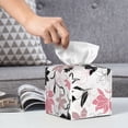 thumbnail image 6 of Picia Lilies Flowers Pattern Tissue Box Cover,PVC Leather Square Holder,Tissue Box Holder with Magnetic Bottom,Facial Paper Organizer Dispenser-5.2"X5.2"X5.2", 6 of 8