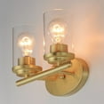 thumbnail image 5 of 10212CLSBR-Maxim Lighting-Corona - 2 Light Bath Vanity-Satin Brass Finish, 5 of 7