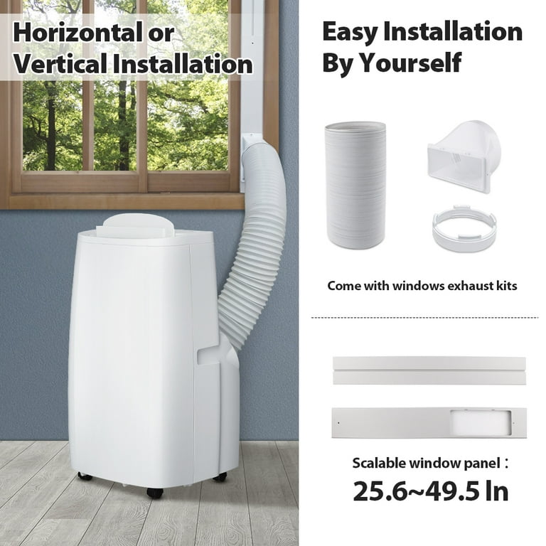 Portable Air Conditioner Dual Hose Installation 