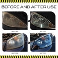 thumbnail image 4 of Car Headlight Restoration Set Fluid Repair Kit Plastic Light Polish Cleaner, 4 of 4