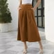 thumbnail image 2 of Pantalones de mujer de algodón elásticos con cintura ancha y largo hasta el tobillo, pantalones de trabajo con bolsillos, pantalones casuales, pantalones holgados para mujer, 2 of 6