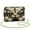 Butterfly Daisies, variant on Aztec Women Leather Crossbody Bag Vintage Functional Leather Quilted Shoulder Bag with Chain Strap Soft Fashion Versatile for Party and Special Occasions
