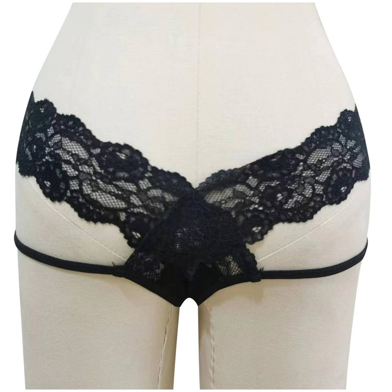 HUPOM Women Boxers Underwear Panties For Women Pants Activewear Tie  Seamless Waistband Black S 