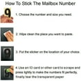 thumbnail image 5 of ZTTD Mailbox Numbers for Outside 5 Sets 0-9 Reflective Number Stickers Strong Self Adhesive Address Numbers for Houses Black 3 Inch, 5 of 9