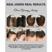 ADGLAMFUL Hair Fibers for Thinning Hair, Black, 2-in-1 Kit, 15g Each – Natural Cotton Powder, Precision Tip, Long-Wear, Humidity Resistant