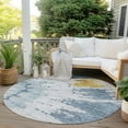 thumbnail image 6 of Addison Rugs Chantille Indoor/Outdoor Transitional Spiral Blue Washable Round Rug, 8' x 8', 6 of 6