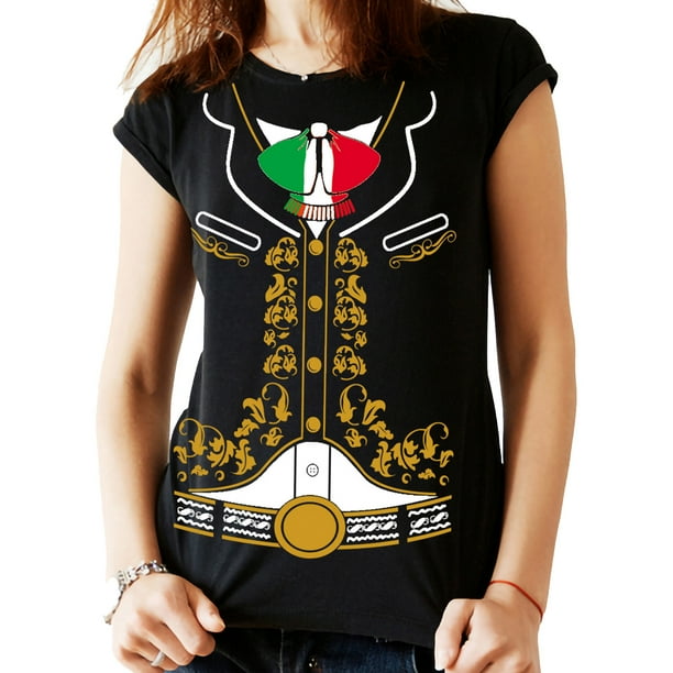 Playera Mariachi Charro Independencia 16 de septiembre Dama Once Playera manga corta Walmart en linea