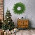 thumbnail image 4 of Artificial Norfolk Wreath For Front Door Wall Window, Handmade With 50 Branches And Pvc Material, Realistic Green Leaves Resistant To Wind Rain Sun Fade For Indoor, 4 of 8