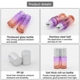 thumbnail image 5 of Rolling Glass Bottle for Essential Oil 17pcs 5ml Colorful Roller Bottles with Stainless Steel Roller Balls &Funnels Reusable Bottle, Perfect for Travel,Carrying outside(Purple Orange Gradient), 5 of 5