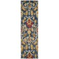 thumbnail image 1 of Safavieh Blossom Collection BLM402A Handmade Navy and Multi Premium Wool Area Rug (5 x 8), 1 of 6