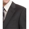 thumbnail image 3 of Alfani Mens Charcoal Solid Two Button Formal Suit, Grey, 40 Regular / 34W x UnfinishedL, 3 of 4