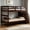 Espresso, variant on AUU Stairway Twin-Over-Twin Bunk Bed with Storage and Guard Rail – Space-Saving Wooden Bed for Bedroom or Dorm