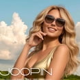 thumbnail image 2 of Lentes de Sol Joopin Grandes Leopardo Carey Polarizados UV400, 2 of 6
