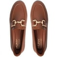 thumbnail image 5 of Womens Hands Free Slip On Fashion Classic Casual Comfort Buckle Loafers for Women Cognac, 5 of 6
