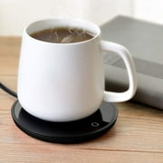 Cup Warmer Pad, Aluminium Alloy Cup Warmer Electric Waterproof Touch Heating Cup Mat Warm Pad for Coffee Tea Milk,