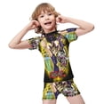 thumbnail image 4 of Yu-Gi-Oh Boys 2-Piece Swimsuit Set, Short Sleeve Rash Guard & Swim Trunks, 4 of 7