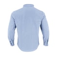 thumbnail image 6 of Men Fall Blouse Mineart Men Solid Stand Collar Linen Shirts Long Sleeve Lightweight Beach Pullover Tops Casual Breathable Loose Henley Shirts for All Season, 6 of 6