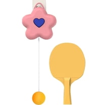 JGJJUGN Indoor Hanging Table Tennis Trainer Portable Set - Ping Pong Self-Training Equipment - Table Tennis Practice Kit for Home Fitness - Adjustable Height, Easy Setup, Family Fun