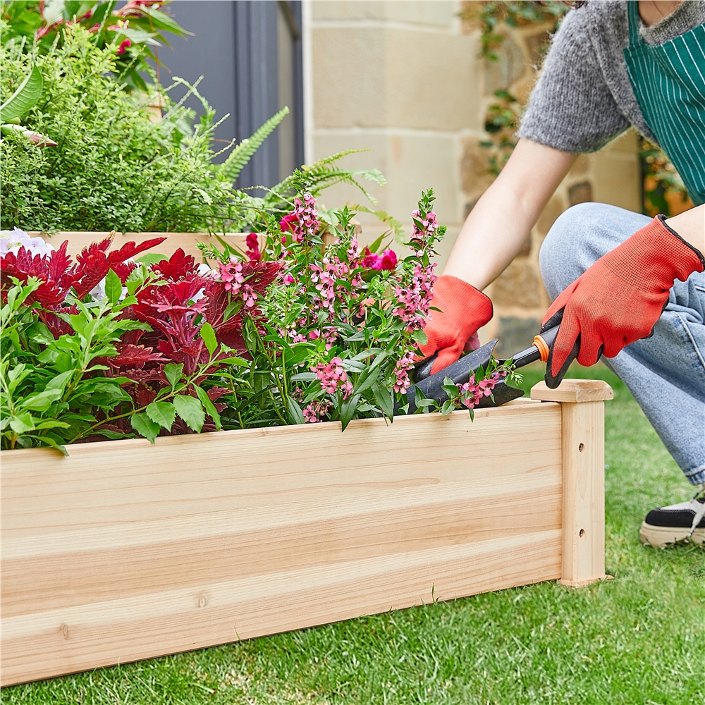 Renwick 3 Tier Raised Garden Bed for Flowers Vegetables, Wood